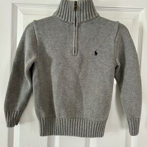 Polo Ralph Lauren Gray Zip-Up Sweater